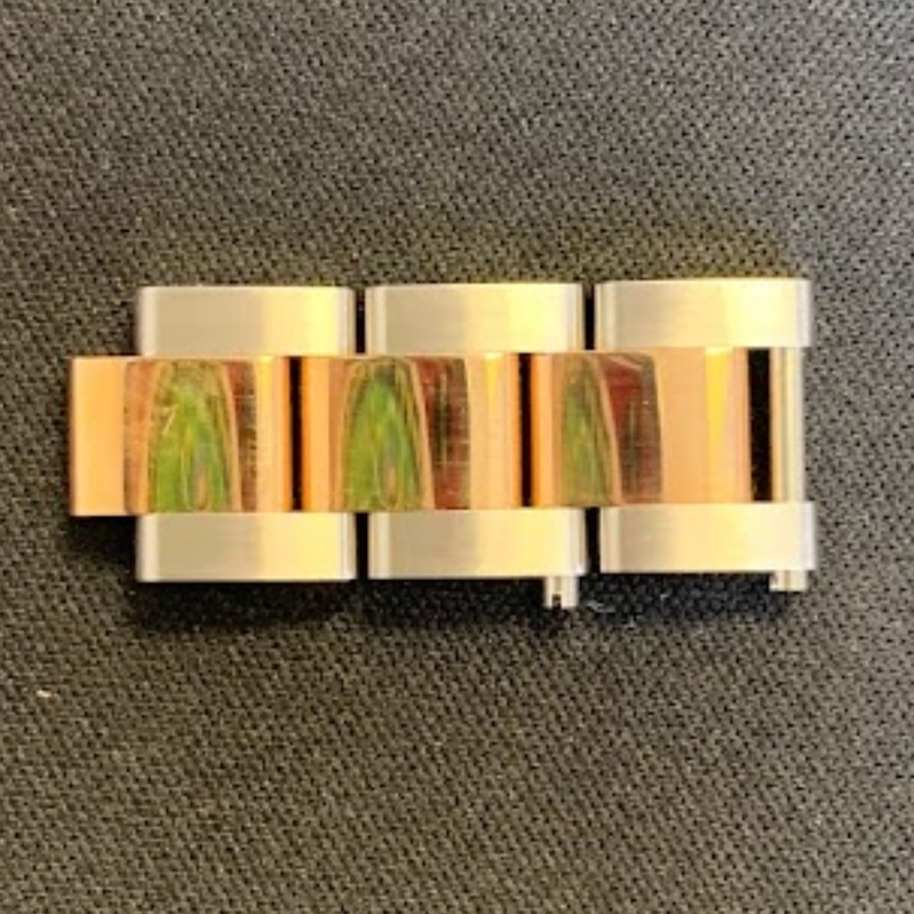 17mm Two Tone Oyster Watch Band Extension Link For Rolex Sky Dweller 326933